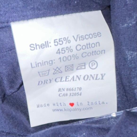 ANTHROPOLOGIE Kopal Suzani Off The Shoulder Romper Jumpsuit Blue Women's XS EUC - Picture 12 of 12